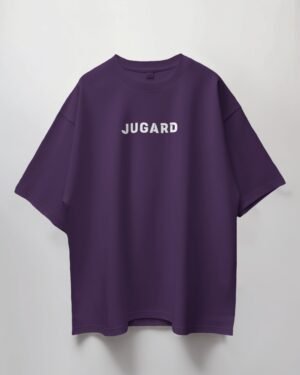 Purple Color Plain Oversized T-Shirt